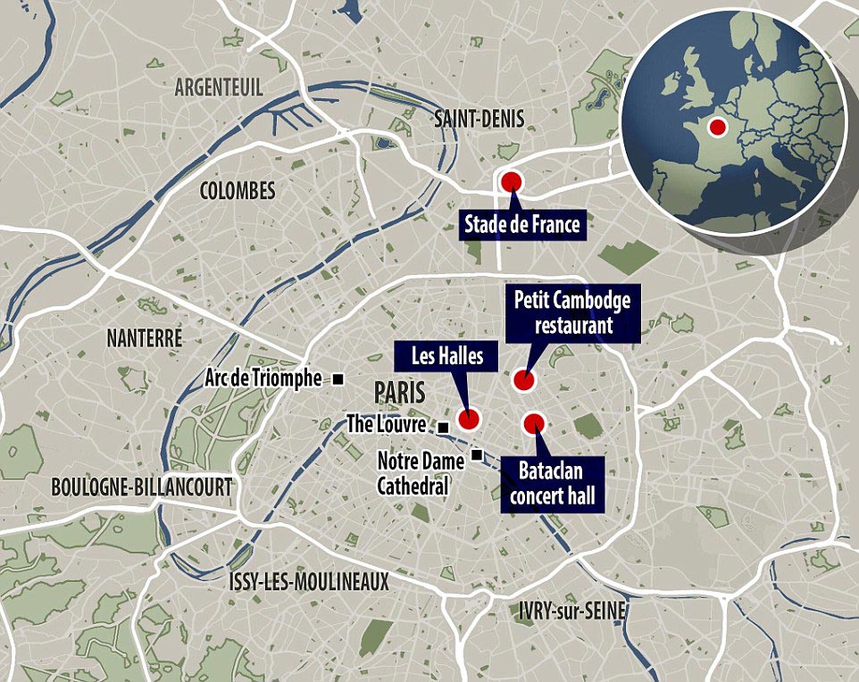 Paris terrorist attacks killing 60, 100 hostages crises