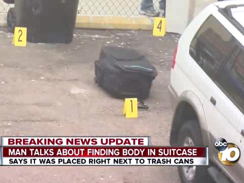 Girls body found suitcase San Diego hotel