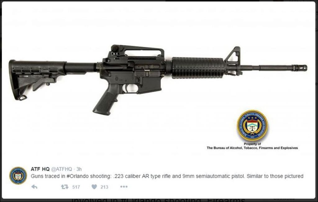 Omar Mateen AR-15 rifle