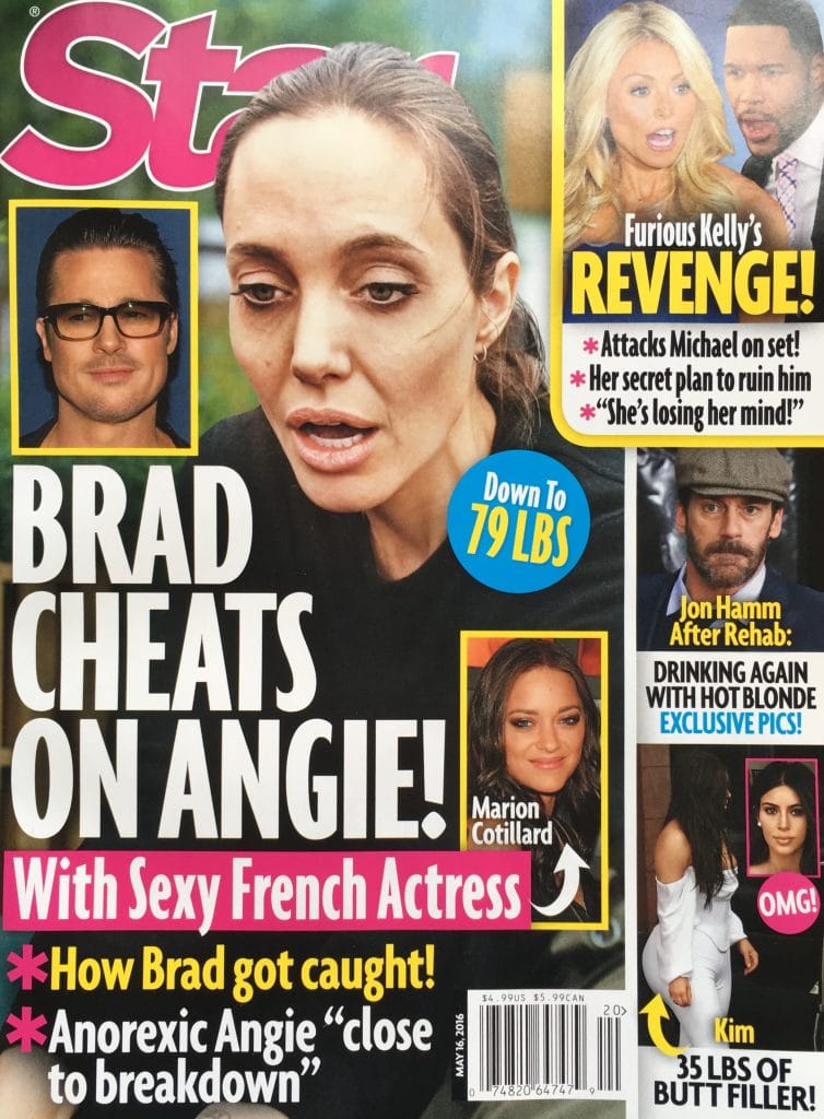 Brad Pitt cheated with Marion Cotillard 