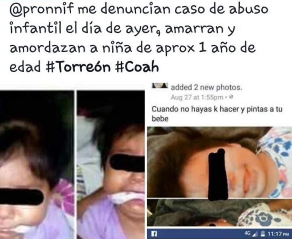 Mexican baby girl gagged facebook