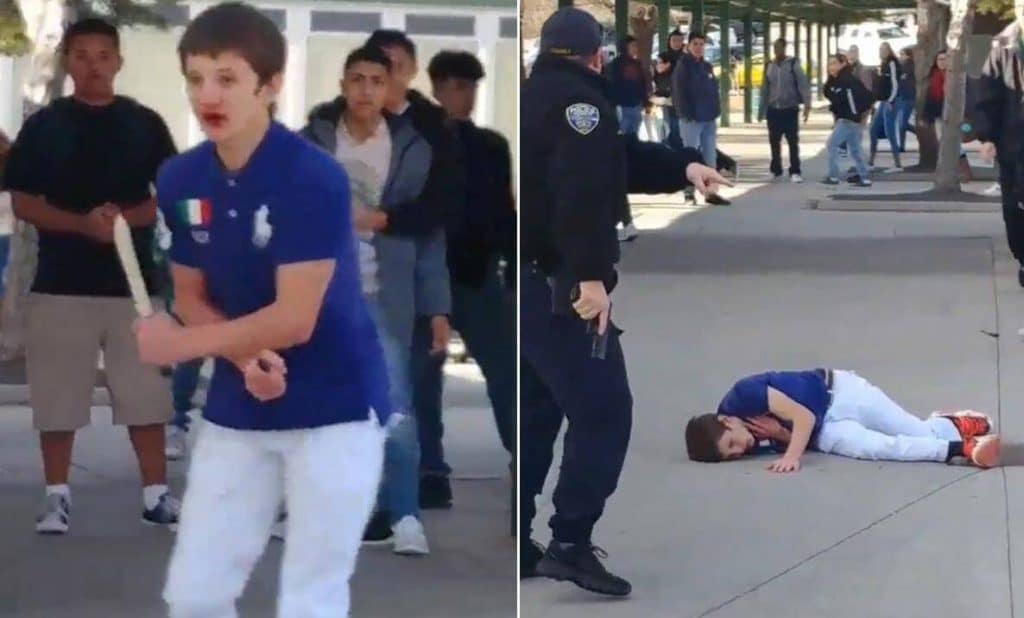 Hug High school knife attacker Logan Clark shot 