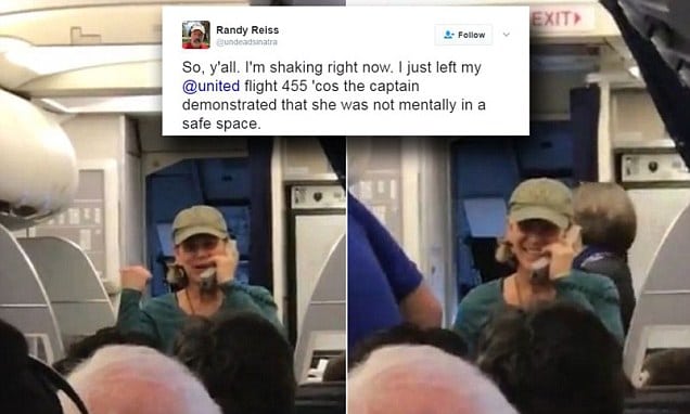 Ranting United Airlines pilot removed from flight