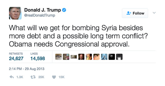 Donald Trump bomb Syria