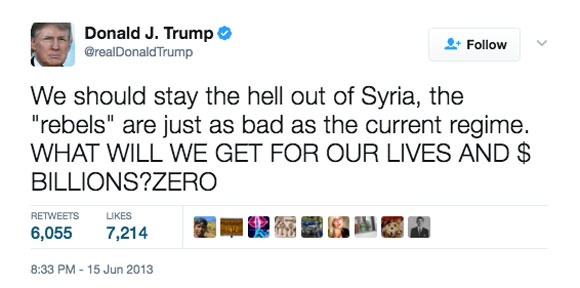 Donald Trump bomb Syria