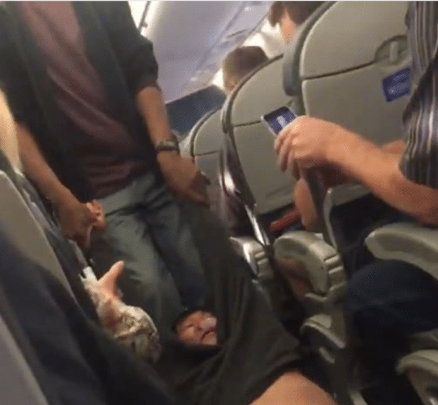 Blame United Airlines Doctor Dragged Off Kicking Andscreaming After