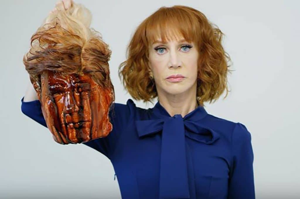 Kathy Griffin Donald Trump beheaded head