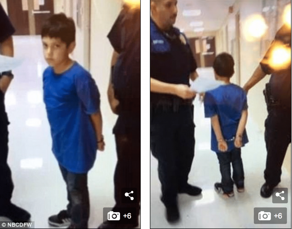 Overkill? Yosio Lopez 7 Year Old Dallas School Boy Placed In Handcuffs ...