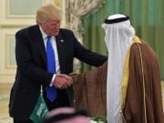 Donald Trump signs $350 Billion blood money Saudi Arabia arms deal saudi Arabia $350 billion arms deal1
