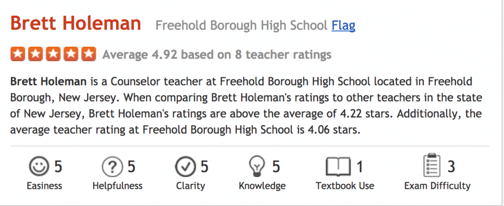 Brett Holeman NJ school psychologist fired