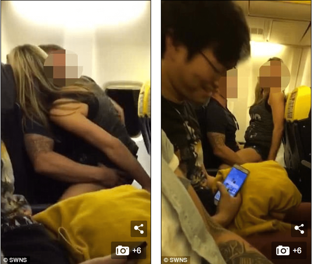 Ryanair Manchester Ibiza sex romp