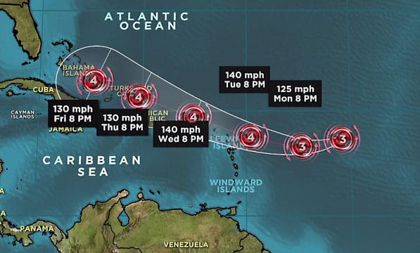 Hurricane Irma category 4