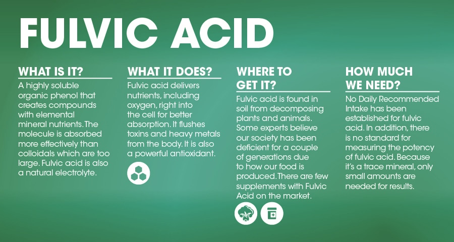 The Benefits Of  Fulvic Acid