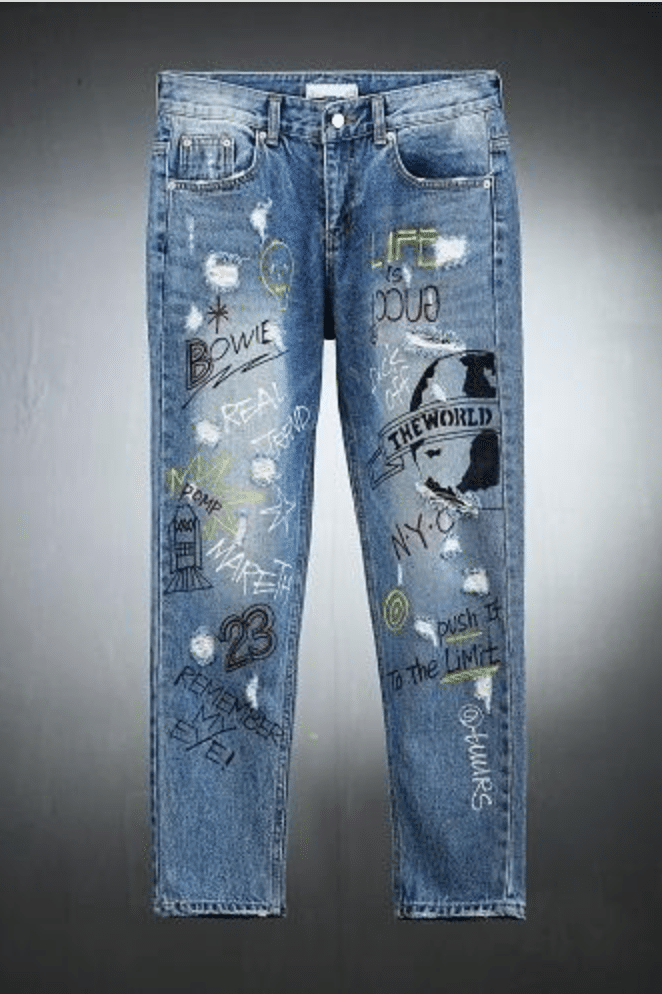 Distressed jeans mens