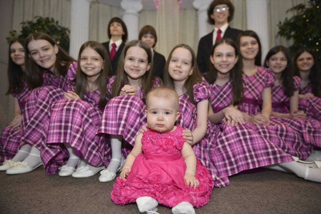 Pictured, David and Louise Turpin children.