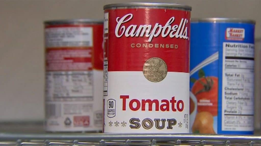 Middleton couple accidentally donate $2500 Campbell’s Tomato Soup can. Pictured, Amanda Mattuchio.