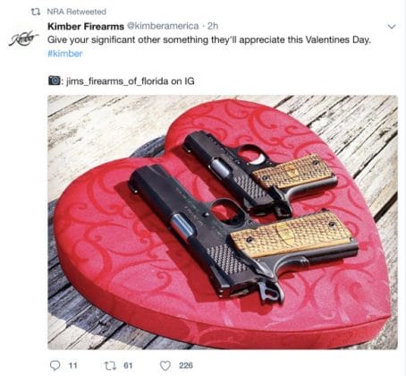 nra pulls valentines day gun tweet