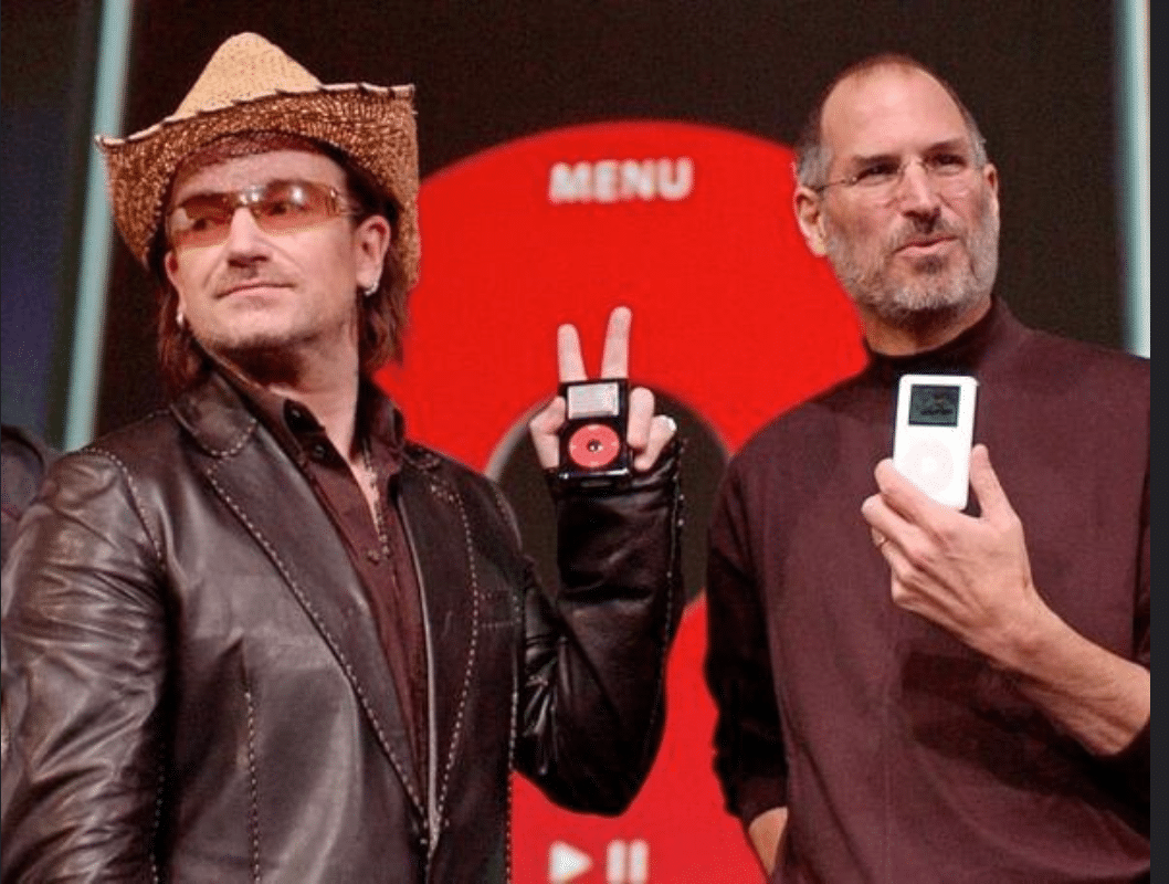 Pop icons promoting tech innovations 