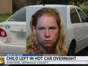 Florida mom leaves 3 year old in hot car overnight while making liquor store run. Casey Dyan Keller