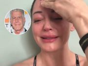 Sobbing Rose McGowan hijacks Anthony Bourdain suicide: Look at me! Rose McGowan Anthony Bourdain tweet