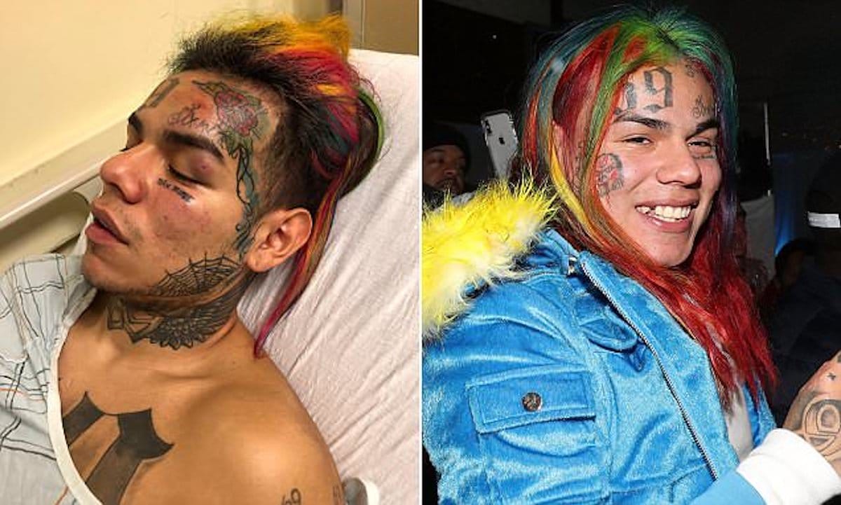 6ix9ine fefe pistol whipped