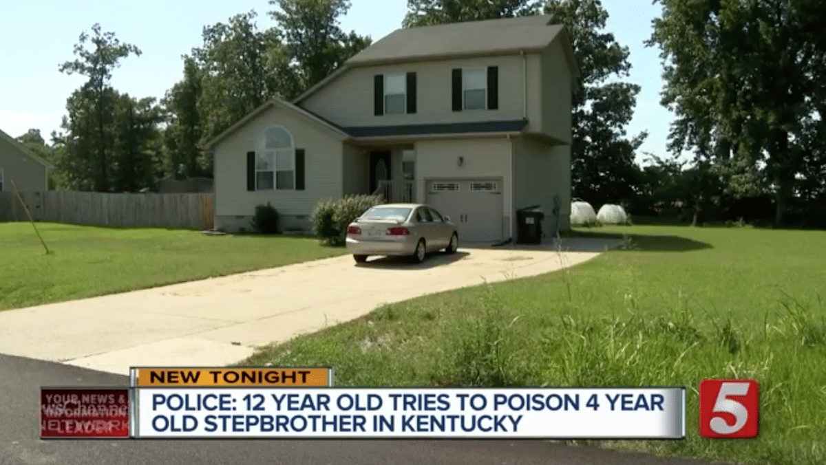 12 year old Kentucky girl poisons 4 year old stepbrother: 