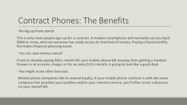 Buying a mobile phone outright