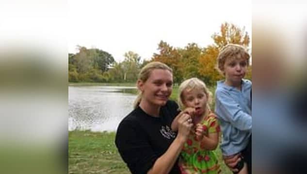 Kate Katsen and her children Zoe and Johnathon