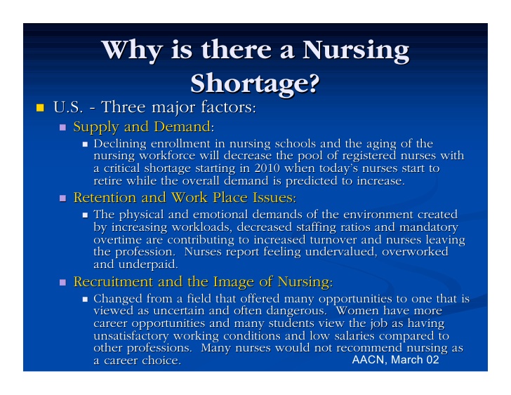 The Legal Implications of Nursing Shortage