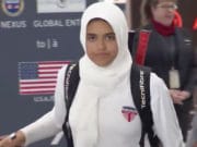 Air Canada hated on social media after forcing 12 year old girl to remove hijab Fatima Abdelrahman hijab