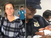 US woman arrested trying to smuggle newborn Philippines baby in hand luggage Jennifer Erin Talbot,