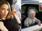 Belarus mom killed after 2 year old daughter presses car switch jamming neck in window Yulia Sharko Belarus