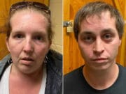 Kaboom! Maine couple busted smoking crack w/ baby in car Desirae Cushman and Jacob Moulton