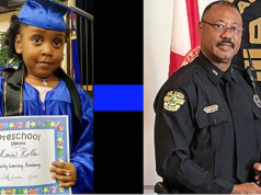 Kaia Rolle and Orlando Officer Dennis Turner