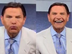 Pastor Kenneth Copeland blow coronavirus away