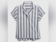 Over-reaction? Gap pulls camp shirt over Auschwitz uniforms comparison Gap striped shirt Auschwitz uniform