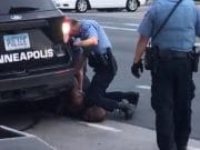 Minneapolis cop with knee on neck of black man dies