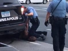 Minneapolis cop with knee on neck of black man dies