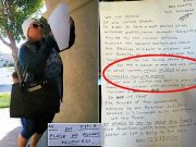 My Country USA: San Leandro woman posts notes demanding foreign residents leave so white person can move in Nancy Arechiga San Leandro,