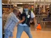 Man (hero) flings employees aside, insists on entering Orlando Walmart without mask Orange County Walmart customer with no mask
