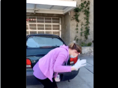 White Karen road rage
