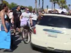 newport beach car protest