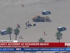 Oceanside beach woman crushed to death