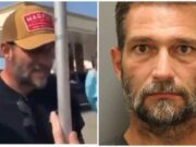 Man sucker punches protester for playing anti Trump song during MAGA rally jason lata denton Texas