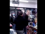 White man beaten racist tirade against gas station customer
