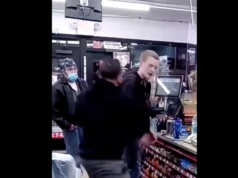 White man beaten racist tirade against gas station customer
