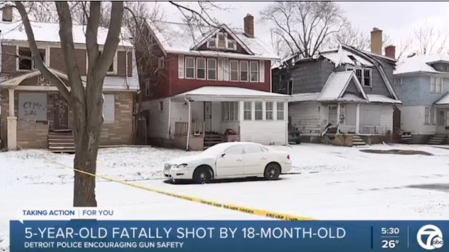 Detroit toddler accidentally shoots 5 year old cousin dead