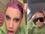 Gorilla Glue Copy Cat sprays adhesive on hair in TikTok video: Am I famous too? Avani Reyes Gorilla Glue Copy Cat