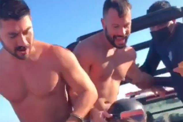 Canadian gay couple arrested Tulum beach kissing