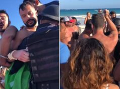 Canadian gay couple arrested Tulum beach kissing